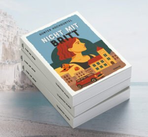 Drukexemplaren van het boek 'Nicht mit Britt' van Günter Hochgürtel — inspiratie voor auteurs die via Codex zelf een boek willen uitgeven